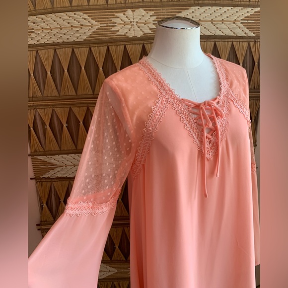 BNWT Beautiful Peach Beachy Boho Babydoll Dress - Picture 14 of 16